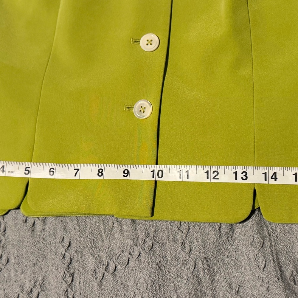 Liz Claiborne Silk Lime Green Women's Vest - Picture 7 of 10